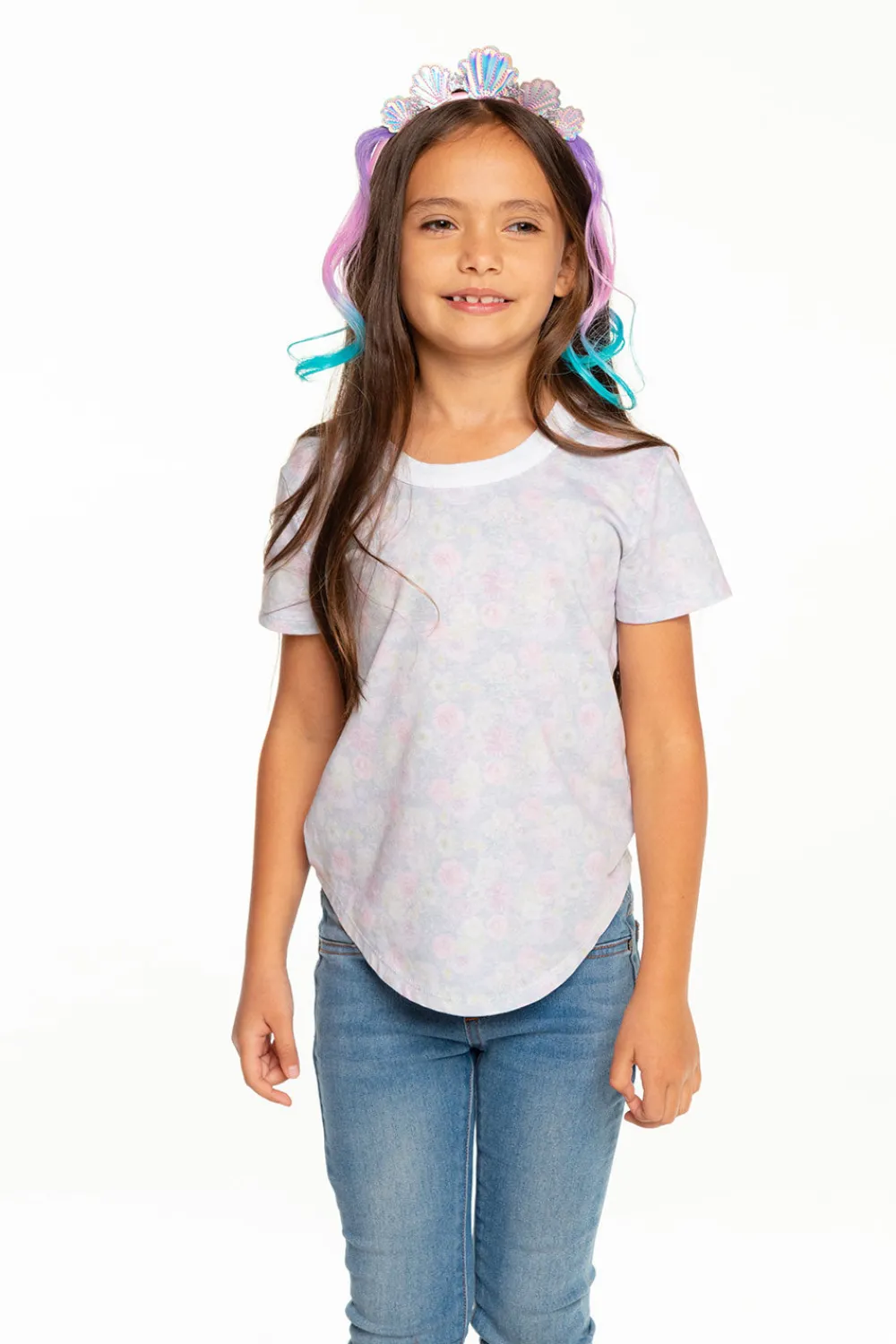 Store Girls Recycled Vintage Jersey Short Sleeve Scoop Back Shirt Kids Girls