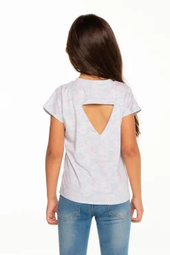 Online Girls Recycled Vintage Jersey Cap Sleeve Vent Back Tee Kids Girls
