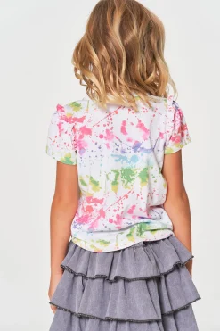 Store Girls RPET Vintage Jersey Ruffle Puff Sleeve Tee Kids Girls