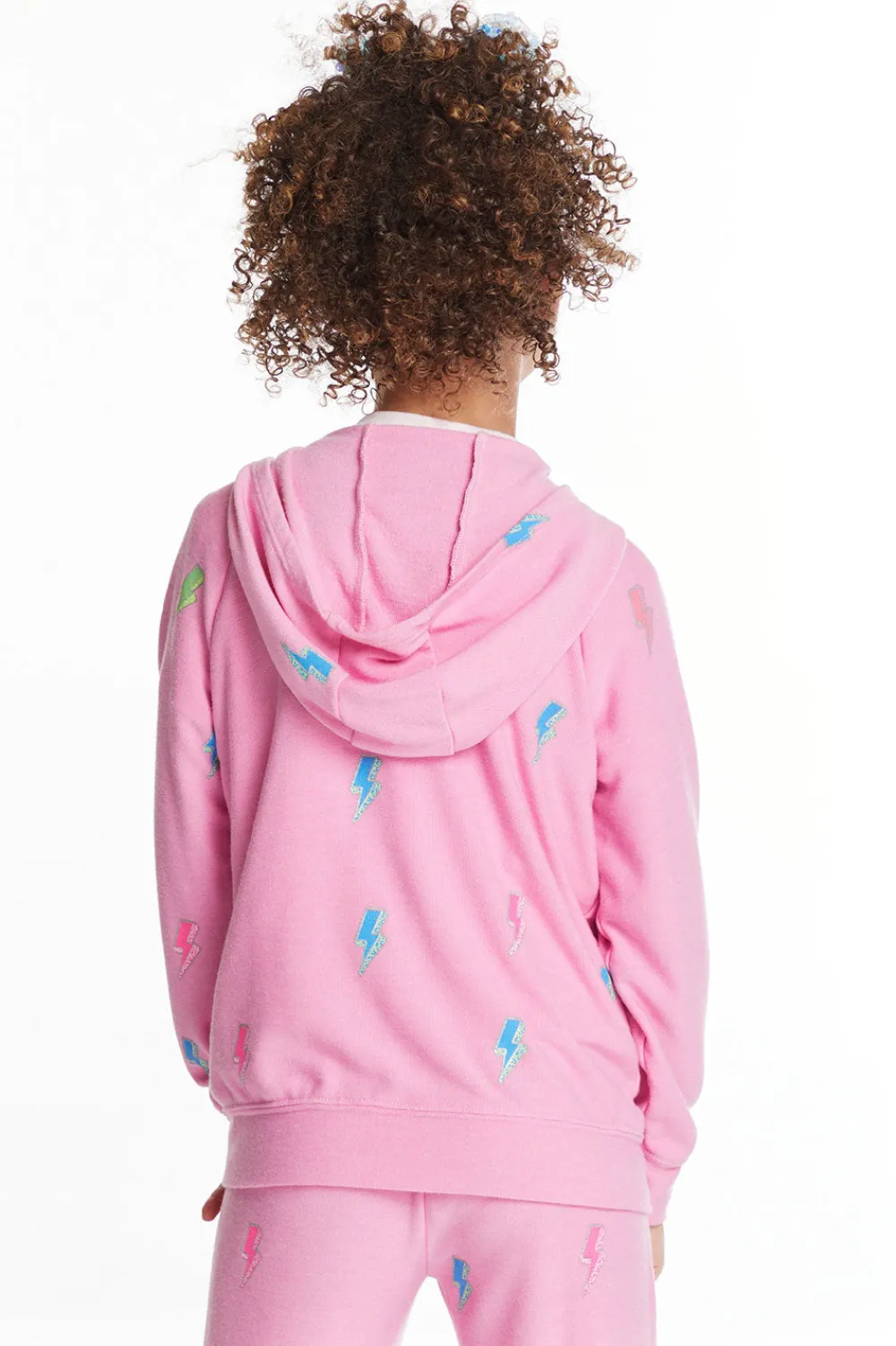 Sale Glitter Bolts Girls Zipup Hoodie Kids Girls