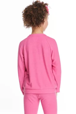 Sale Glitter Unicorn Girls Raglan Pullover Kids Girls