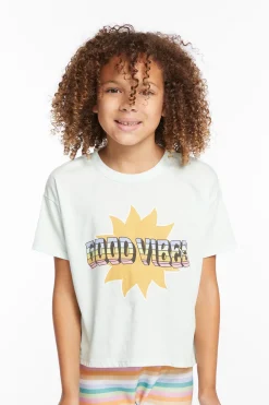 Best Sale Good Vibes Sun Girls Tee Kids Girls