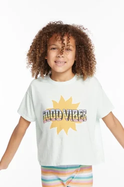 Best Sale Good Vibes Sun Girls Tee Kids Girls
