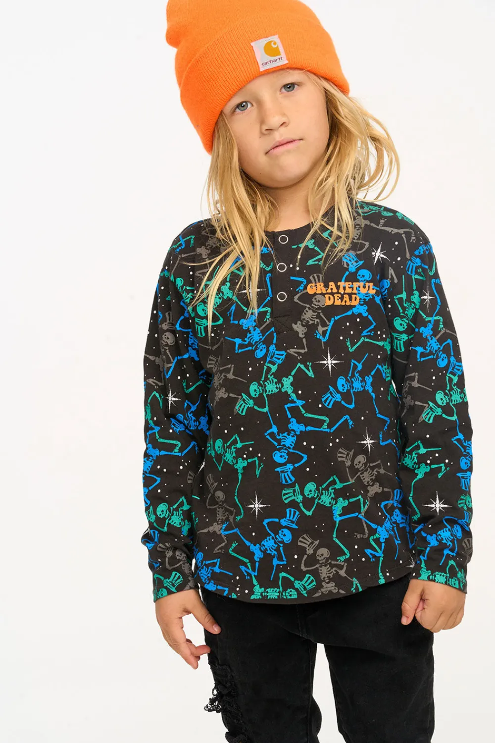 Fashion Grateful Dead Skeletons Long Sleeve Women/Kids/BOY Boys|Music
