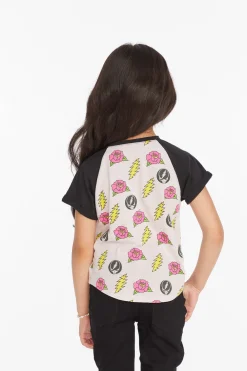 New Grateful Dead Skull & Roses Girls Tee Women/Kids Girls|Music