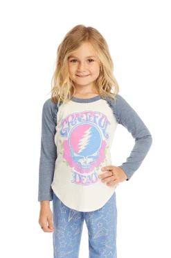 Best Sale Grateful Dead Skull & Roses Baseball Tee Women/Kids Girls|Music