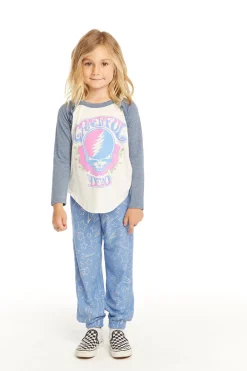Best Sale Grateful Dead Skull & Roses Baseball Tee Women/Kids Girls|Music