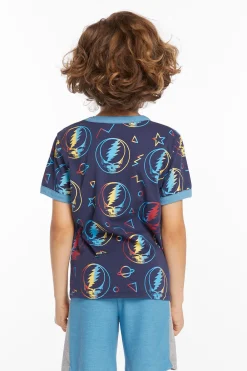 Discount Grateful Dead Steal Your Face Rainbow Boys Tee Women/Kids/BOY Boys|Music