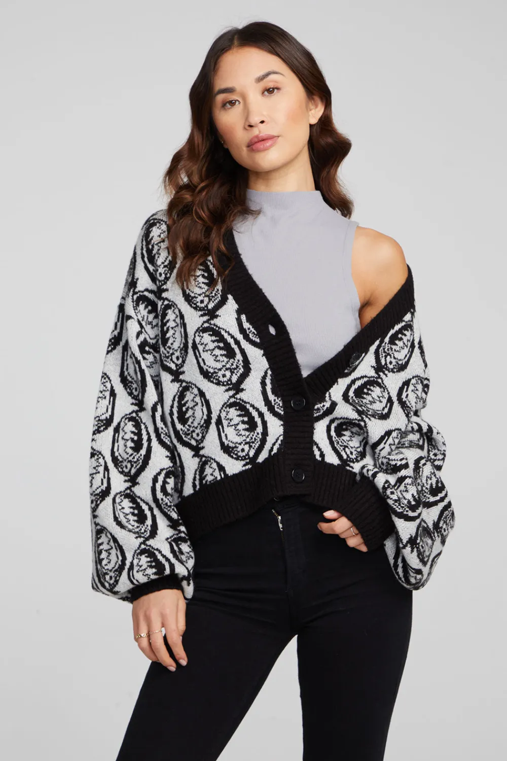 Online Grateful Dead Steal Your Face Cardigan Women Outerwear|Loungewear