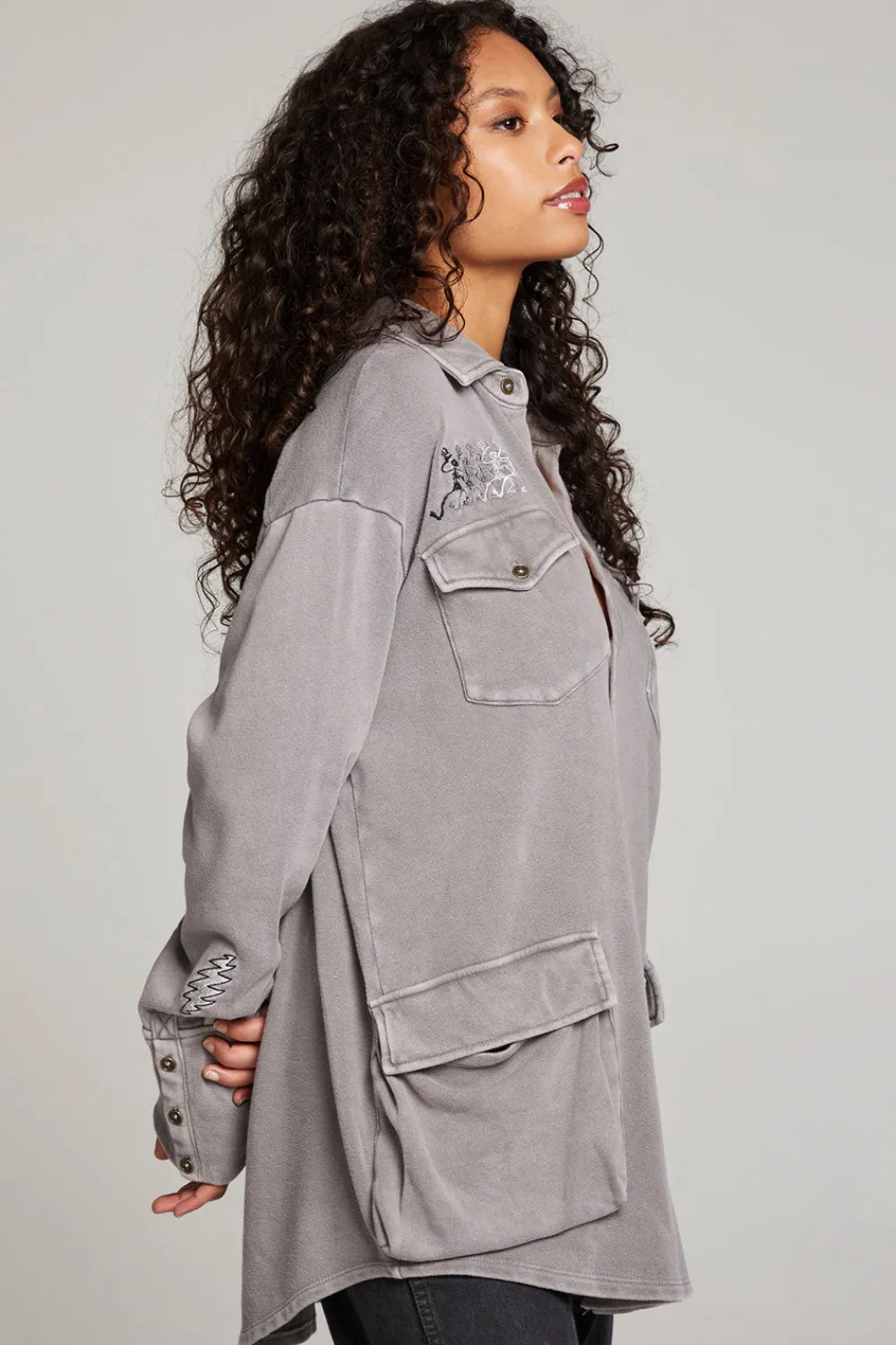 New Grateful Dead Tour Shirt Long Sleeve Button Down Women Loungewear|Music
