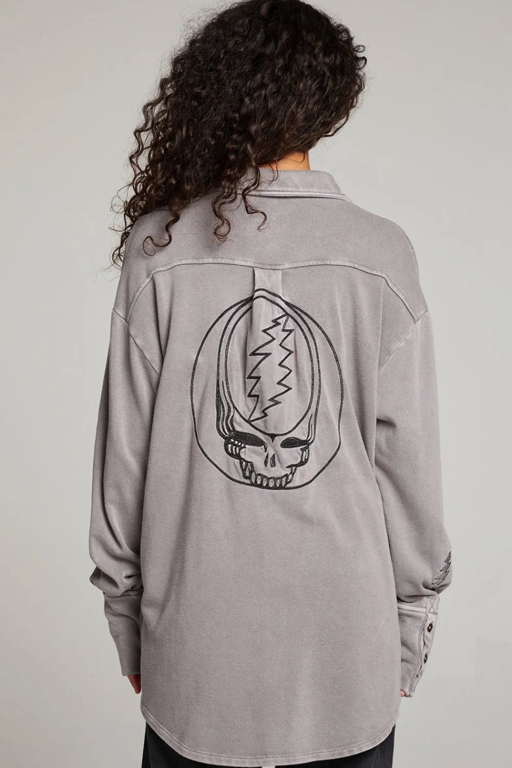 New Grateful Dead Tour Shirt Long Sleeve Button Down Women Loungewear|Music