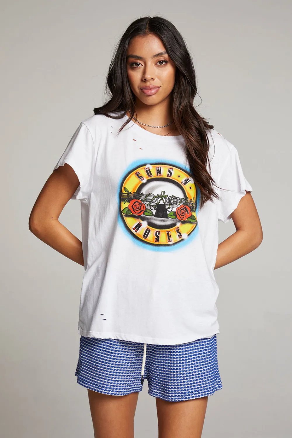 Best Guns N' Roses Classic Logo Tee Women Loungewear|Music