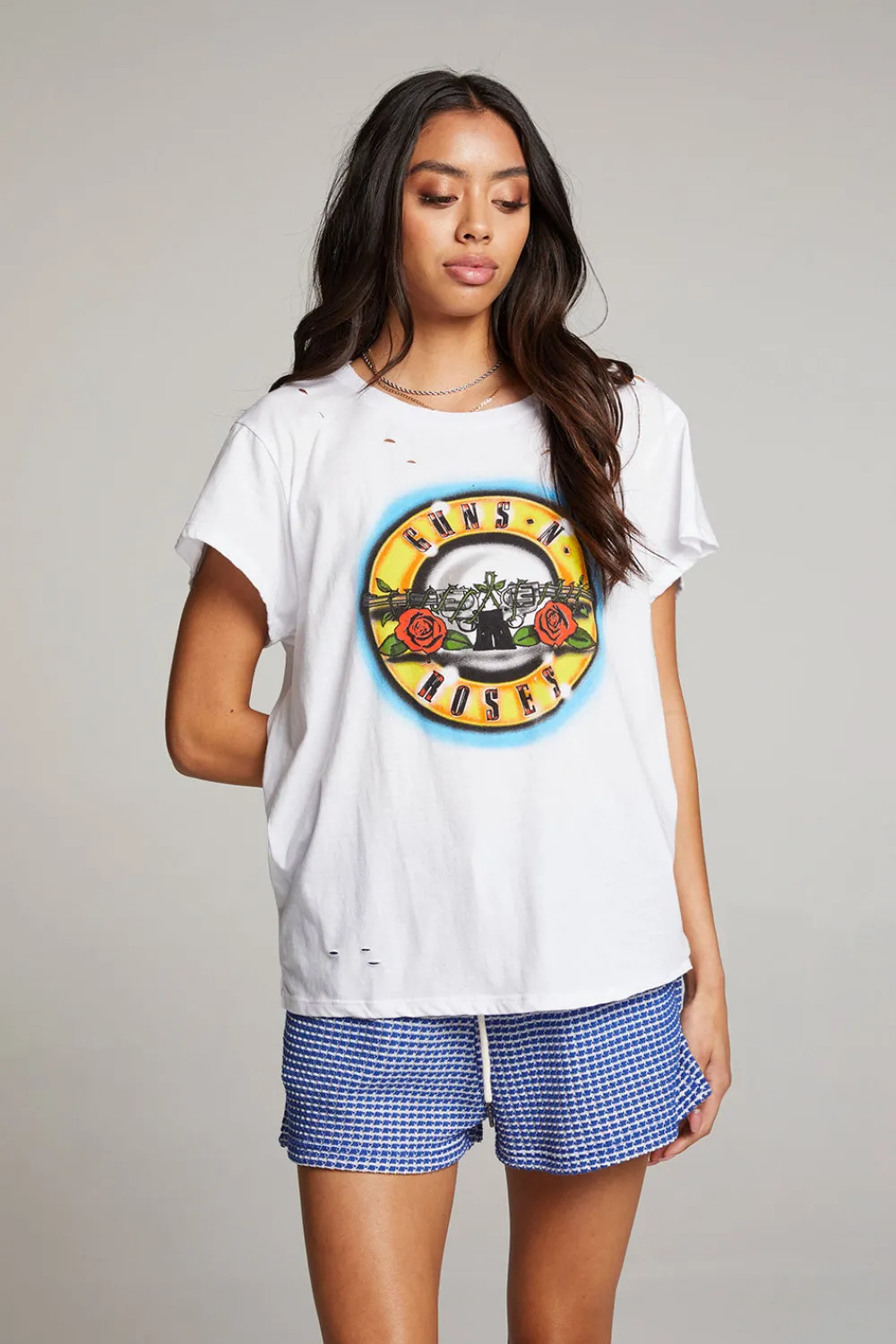 Best Guns N' Roses Classic Logo Tee Women Loungewear|Music