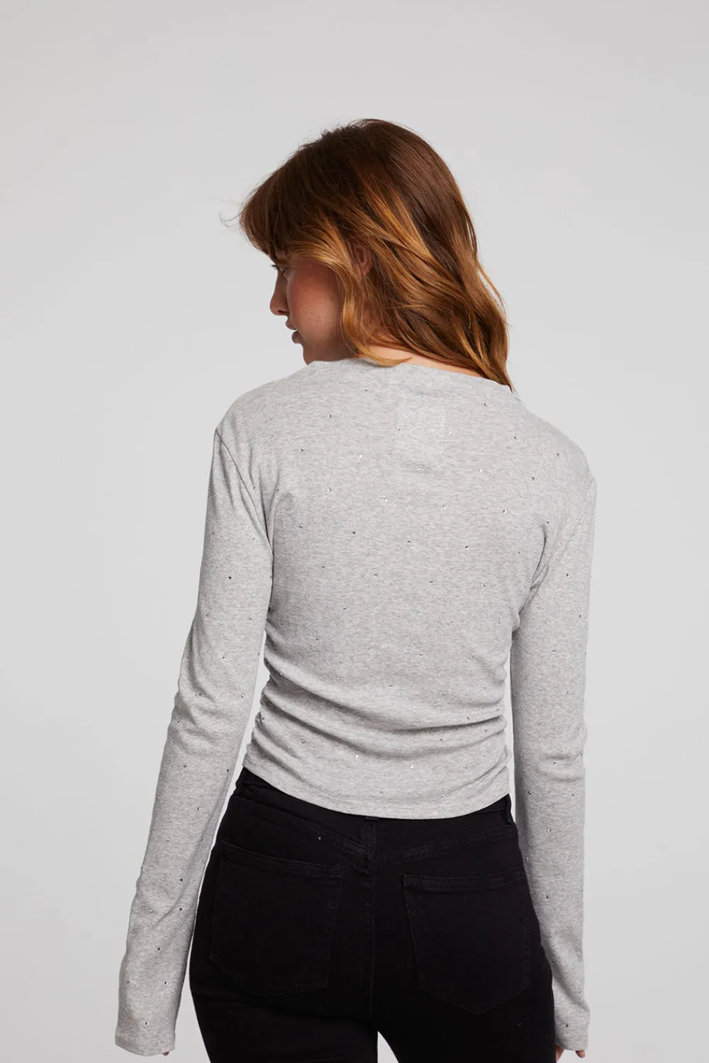 Hot Hailey Heather Grey Long Sleeve Women Loungewear|Tops