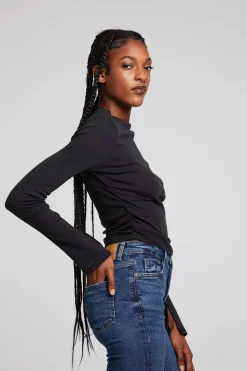 Best Hailey Licorice Long Sleeve Women Loungewear|Tops
