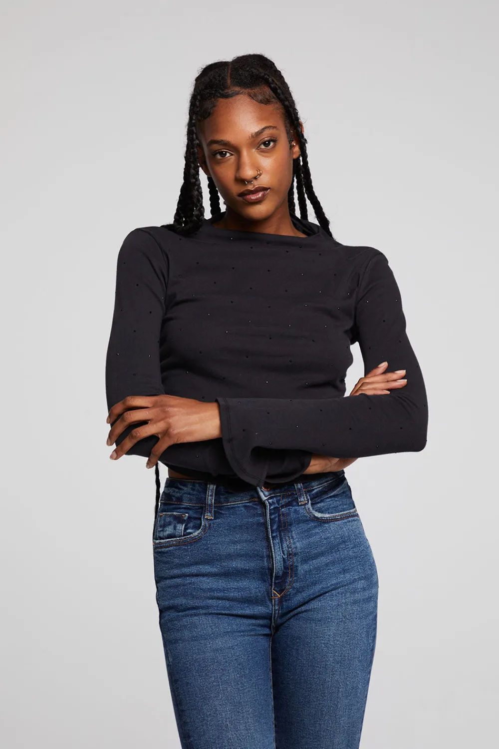 Best Hailey Licorice Long Sleeve Women Loungewear|Tops