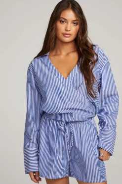 Outlet Haley Marmont Stripe Blouse Women Loungewear|Tops