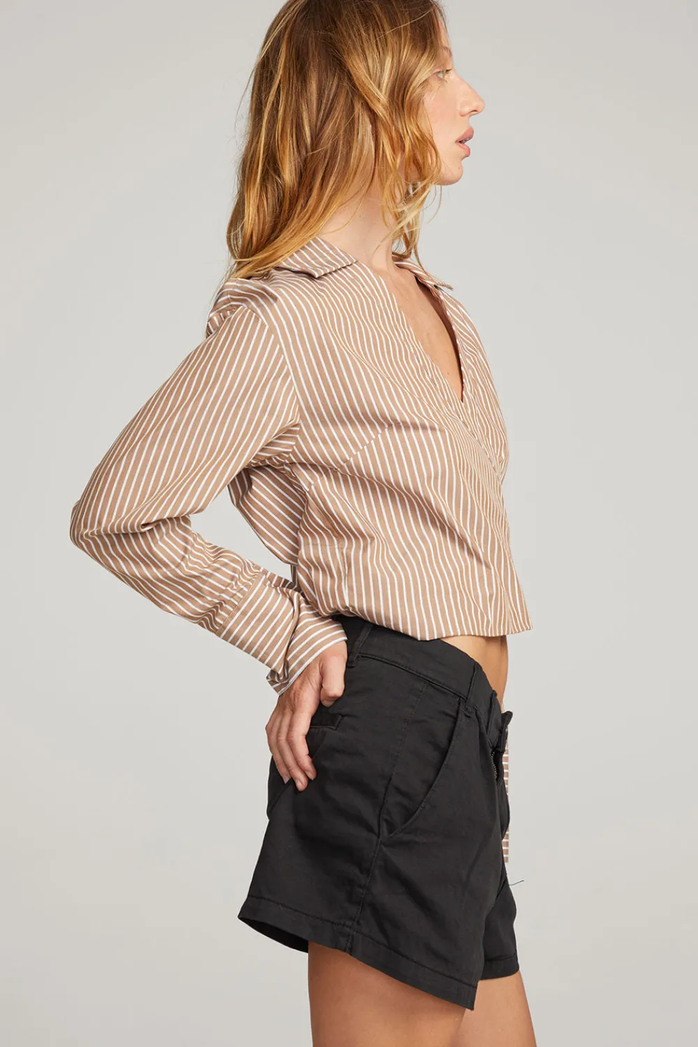 Cheap Haley Whiskey Stripe Blouse Women Loungewear|Tops