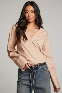 Best Sale Haleyy Warm Taupe Blouse Women Loungewear|Tops