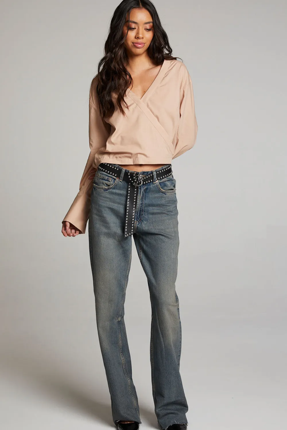 Best Sale Haleyy Warm Taupe Blouse Women Loungewear|Tops