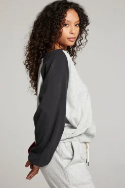 Sale Hannah Fire Color Block V Neck Pullover Women Loungewear|Tops