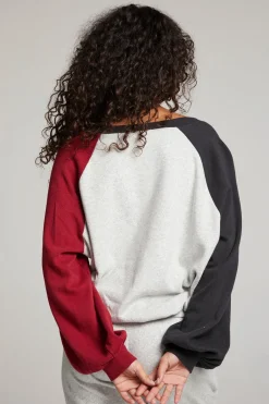 Sale Hannah Fire Color Block V Neck Pullover Women Loungewear|Tops