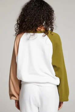 Best Sale Hannah Sand Color Block V Neck Pullover Women Loungewear|Tops