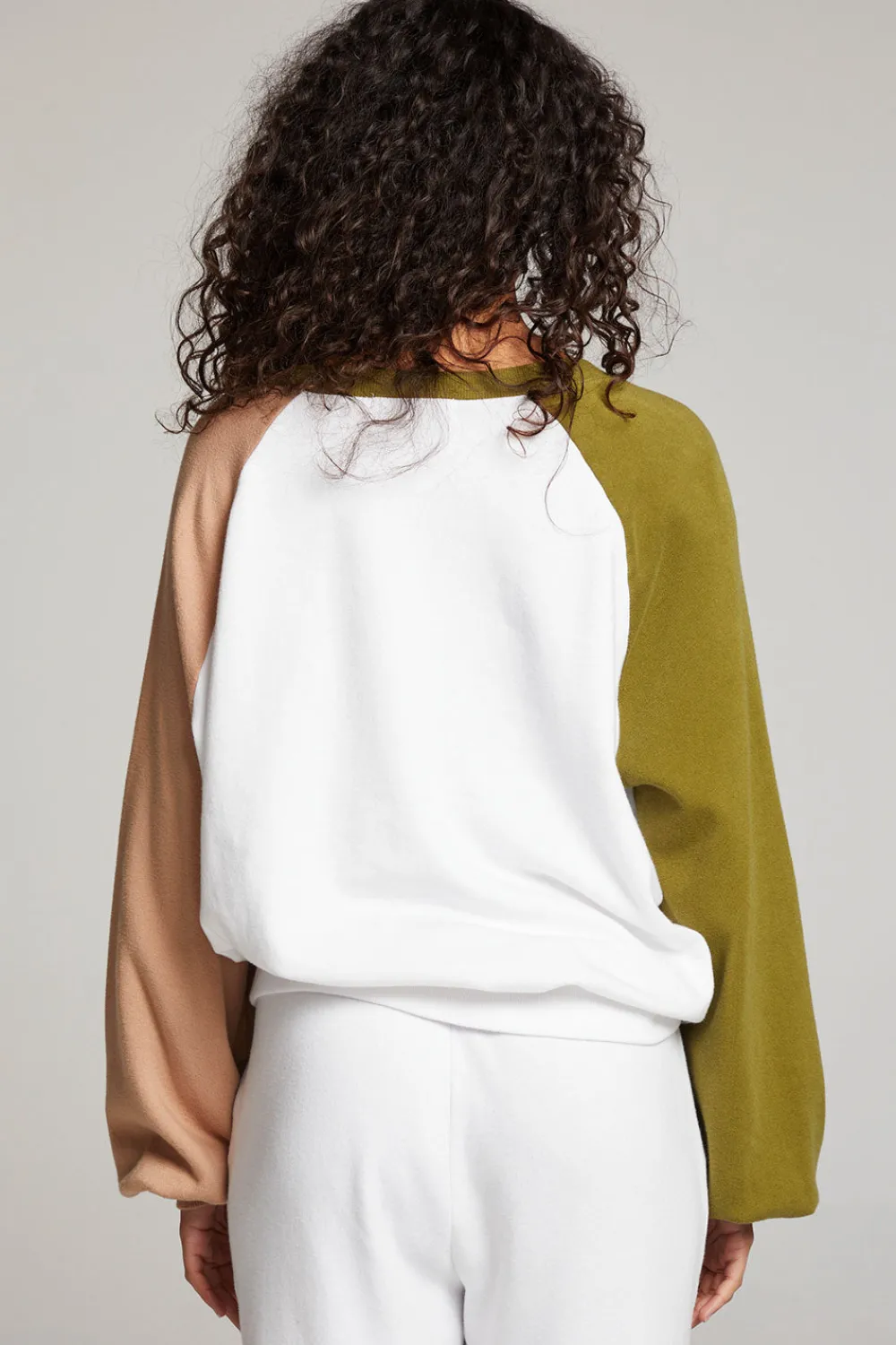 Best Sale Hannah Sand Color Block V Neck Pullover Women Loungewear|Tops