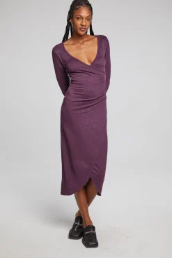 Flash Sale Harmony Plum Perfect Midi Dress Women Loungewear|Dresses