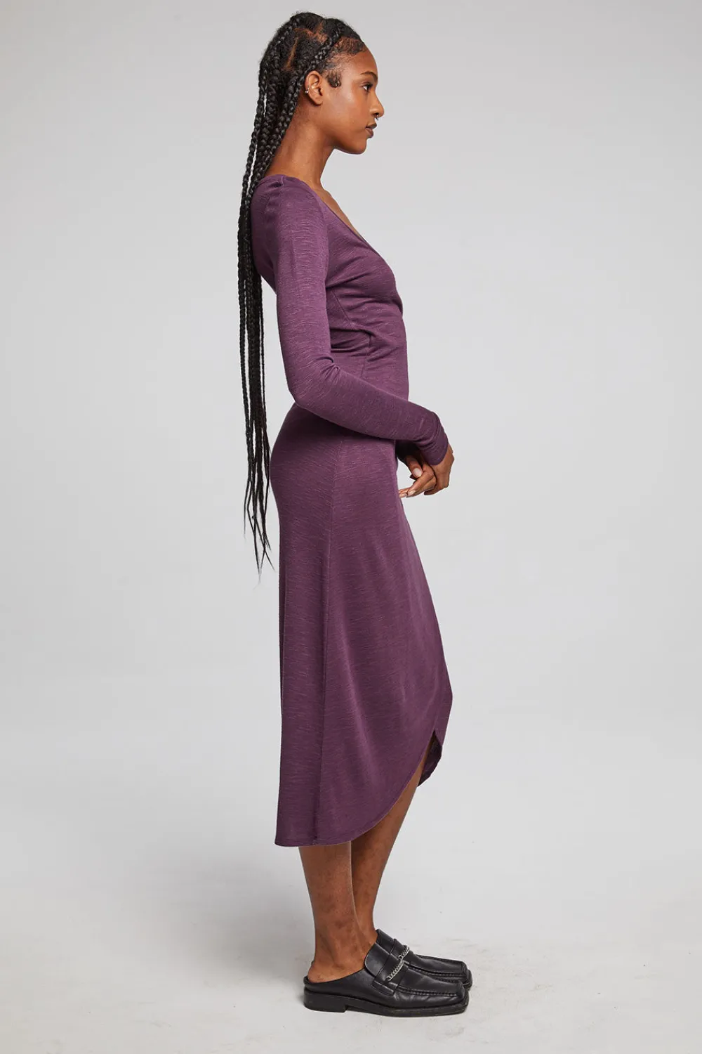 Flash Sale Harmony Plum Perfect Midi Dress Women Loungewear|Dresses