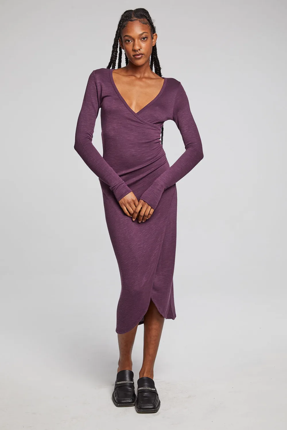 Flash Sale Harmony Plum Perfect Midi Dress Women Loungewear|Dresses