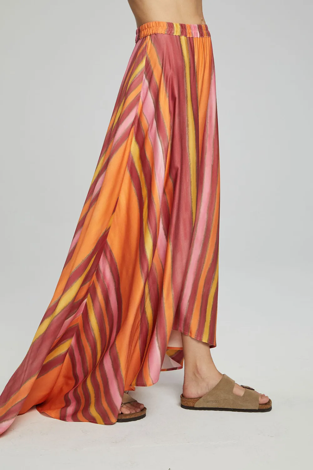 Cheap Hazel Maxi Skirt - Sunset Stripe Women Loungewear|Bottoms