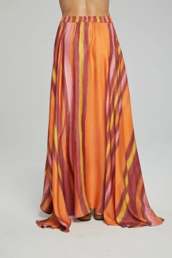 Cheap Hazel Maxi Skirt - Sunset Stripe Women Loungewear|Bottoms