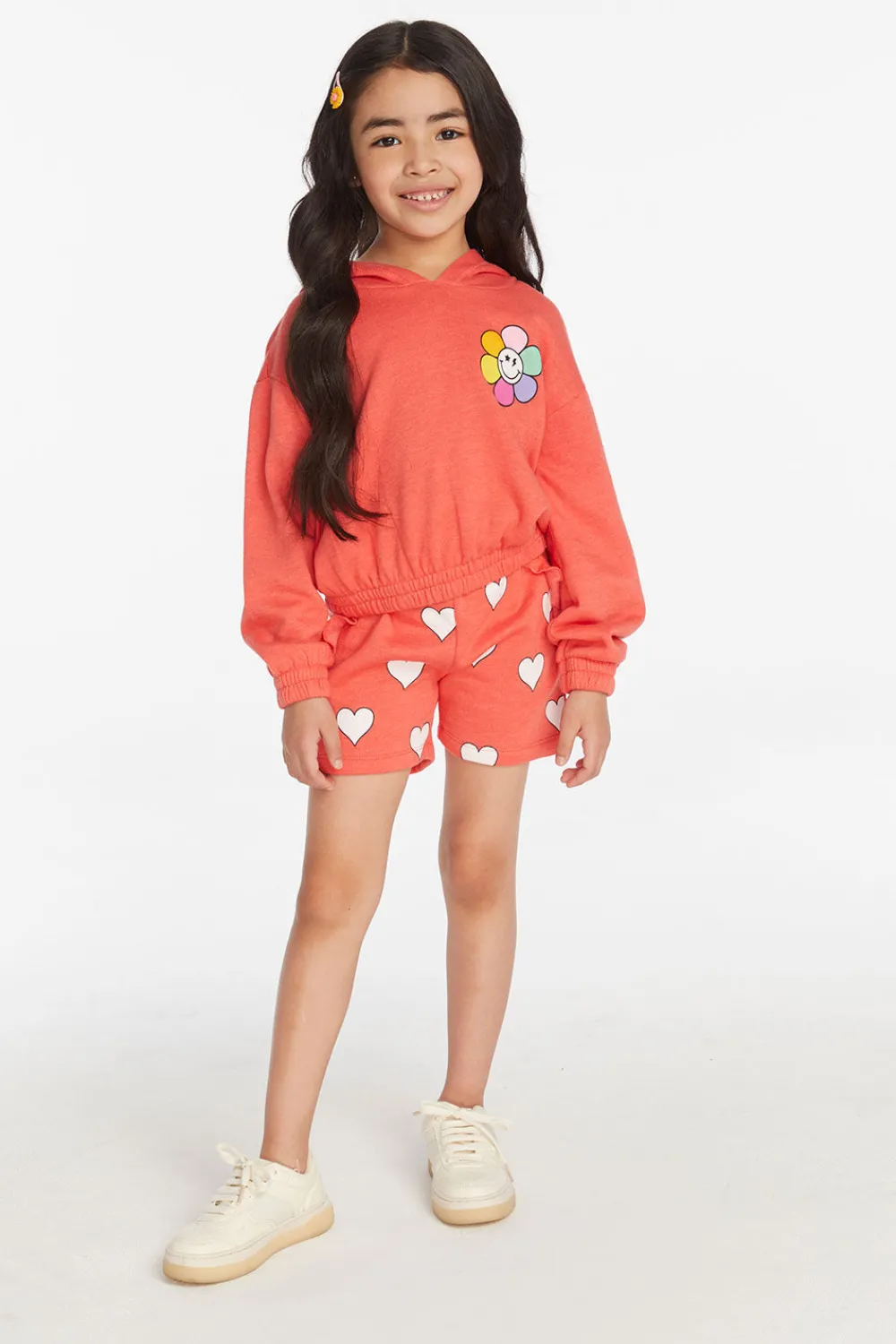 Online Hearts Girls Shorts Kids Girls