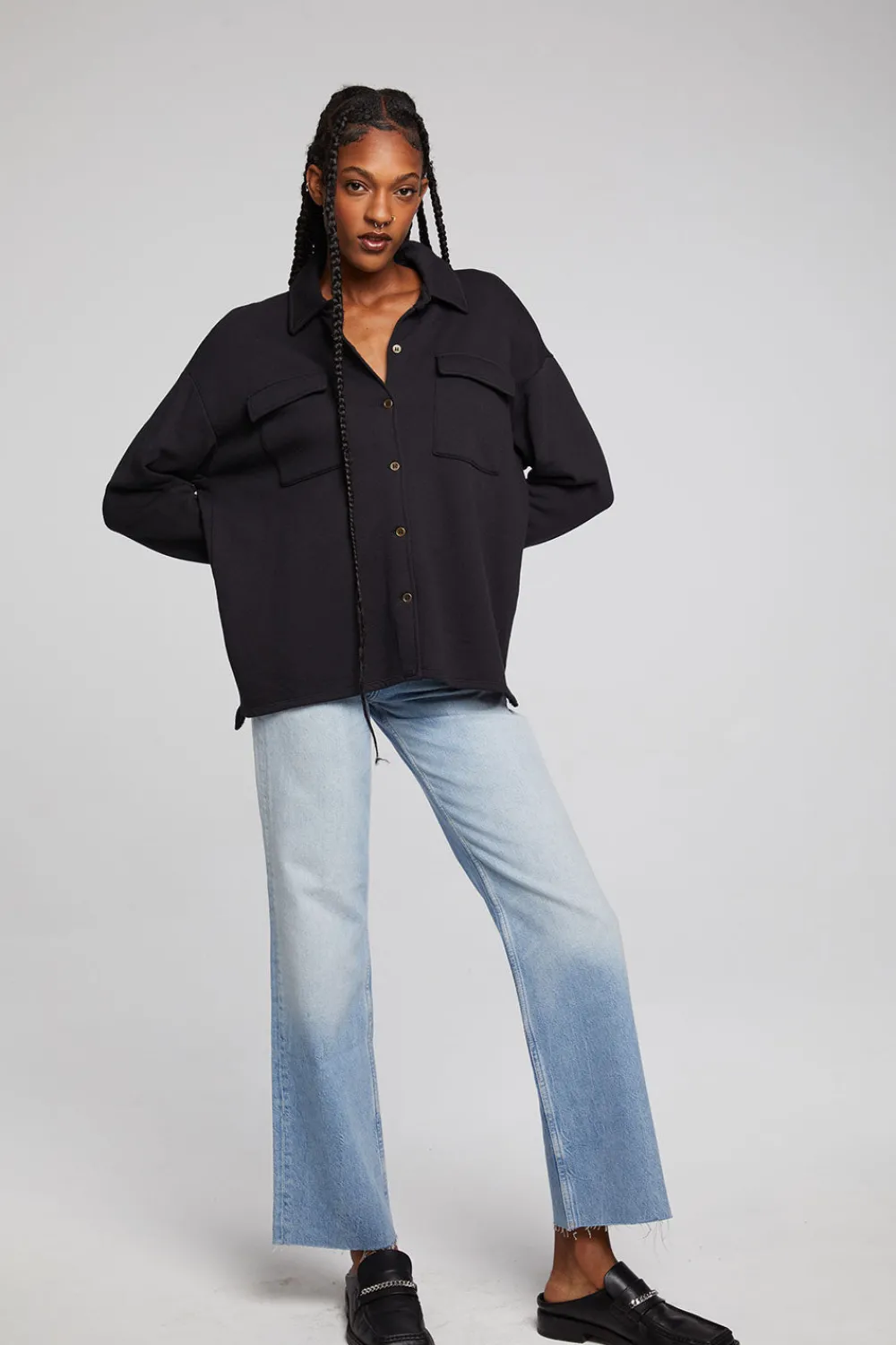 Discount Hyde Licorice Button Down Women Loungewear|Tops