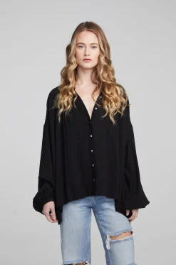 Online Idol Shadow Black Blouse Women Loungewear|Tops