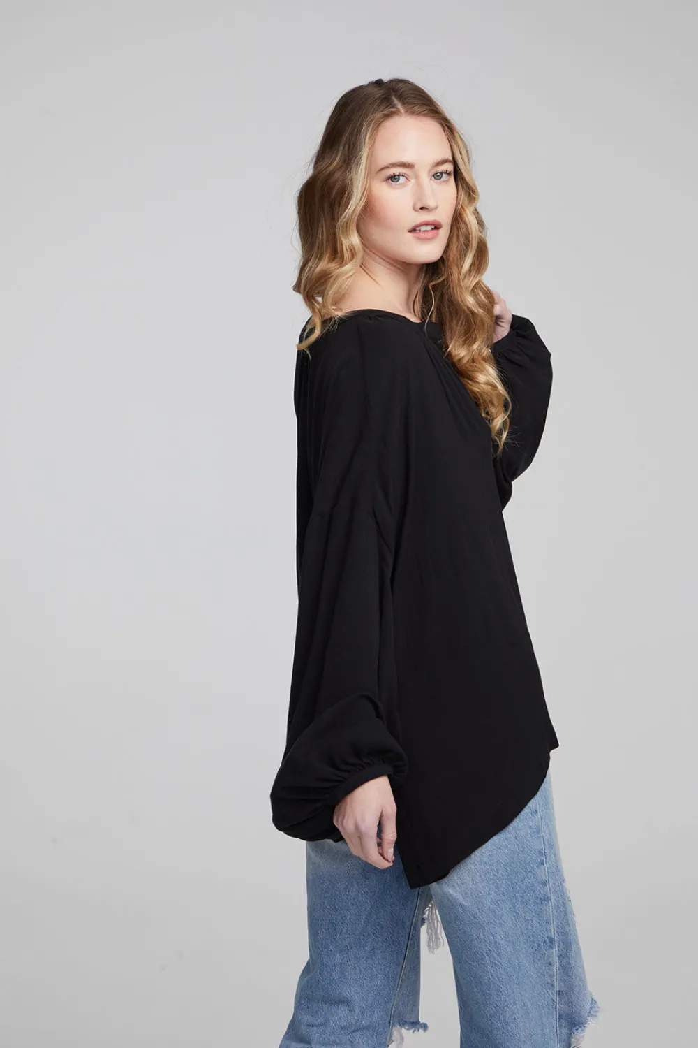 Online Idol Shadow Black Blouse Women Loungewear|Tops