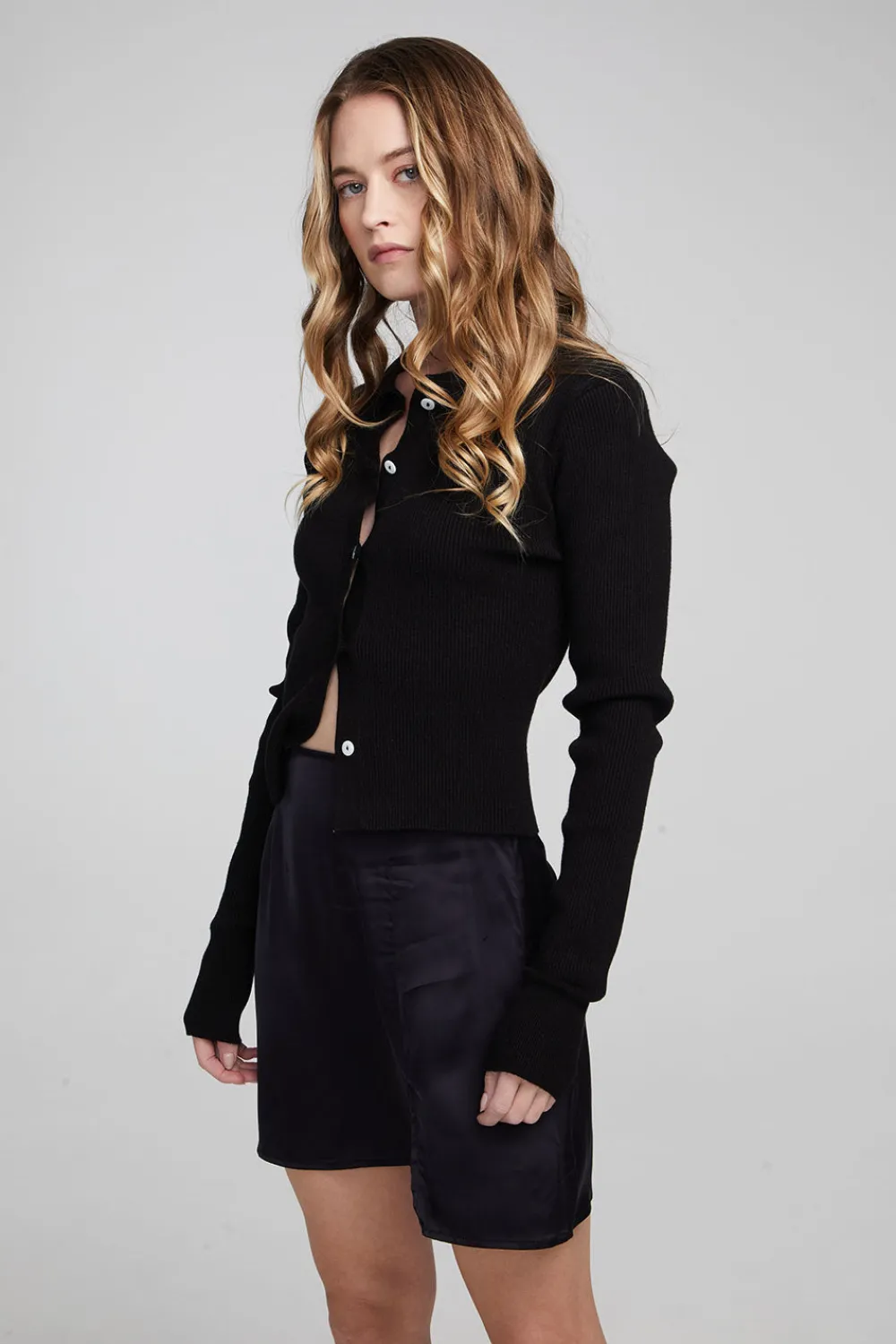 Sale Jayla Shadow Black Cardigan Women Loungewear
