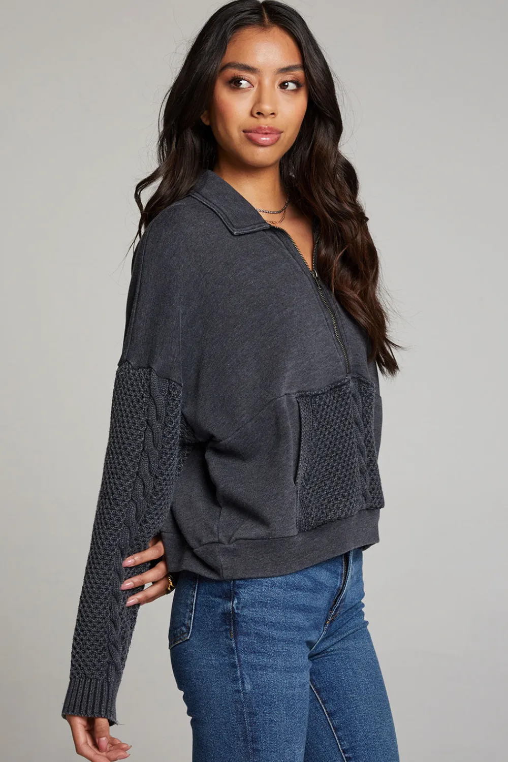 Shop Joe Licorice Half Zip Women Outerwear|Loungewear
