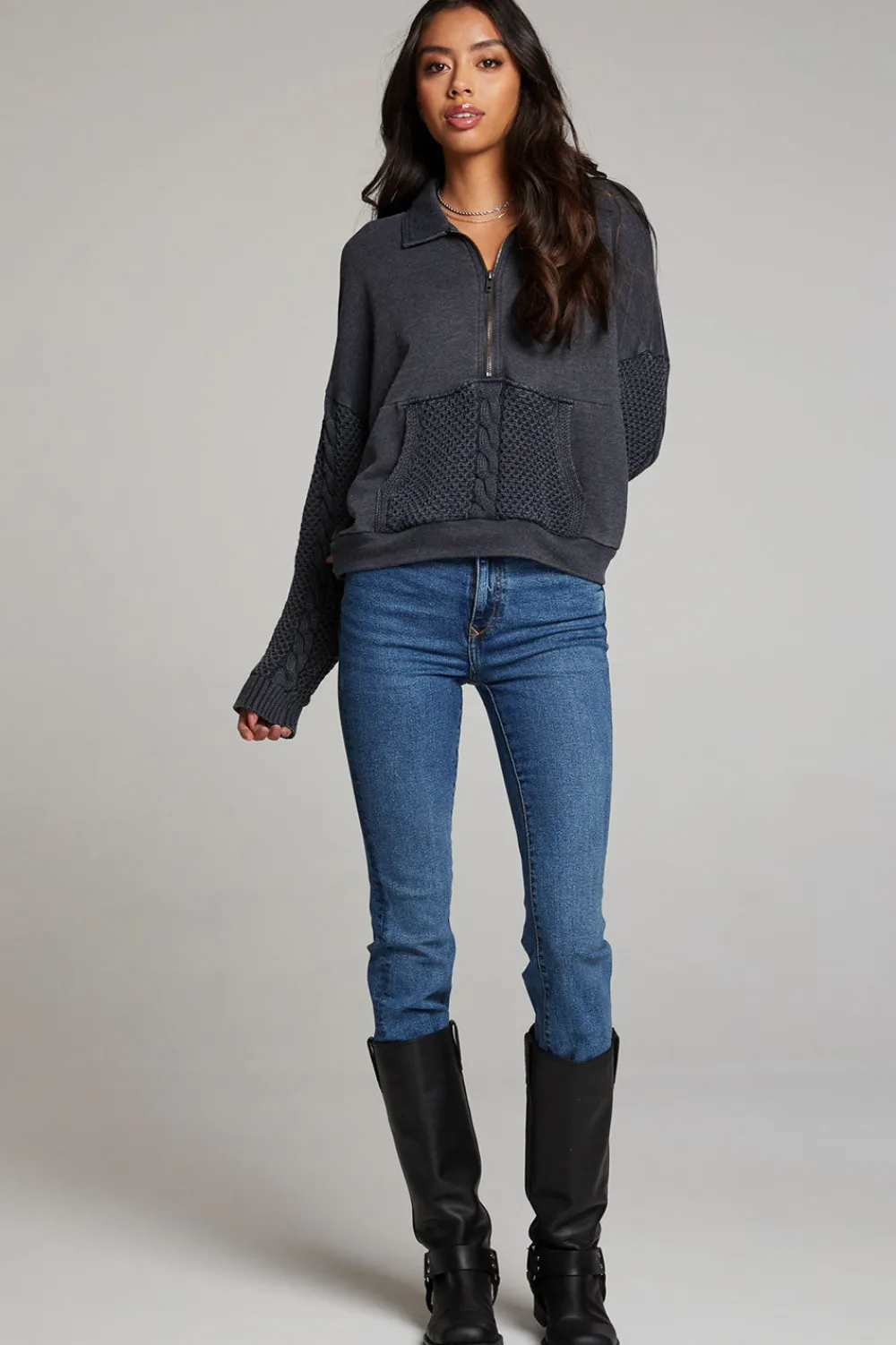 Shop Joe Licorice Half Zip Women Outerwear|Loungewear
