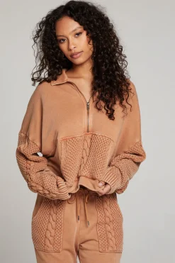 Clearance Joe Toffee Half Zip Women Outerwear|Loungewear