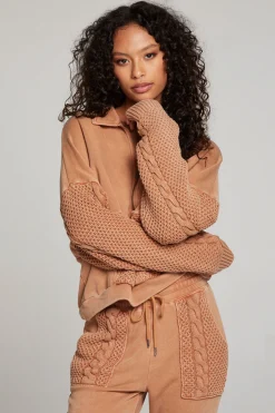 Clearance Joe Toffee Half Zip Women Outerwear|Loungewear