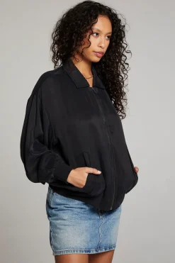 Hot Johnny Licorice Zip Up Jacket Women Outerwear|Loungewear