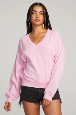 Store Kara Pastel Lavender Long Sleeve Women Loungewear|Essentials