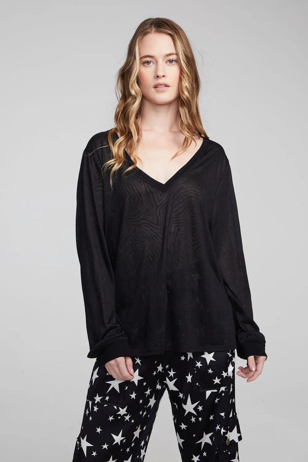 Cheap Kara Shadow Black Long Sleeve Women Outerwear|Loungewear