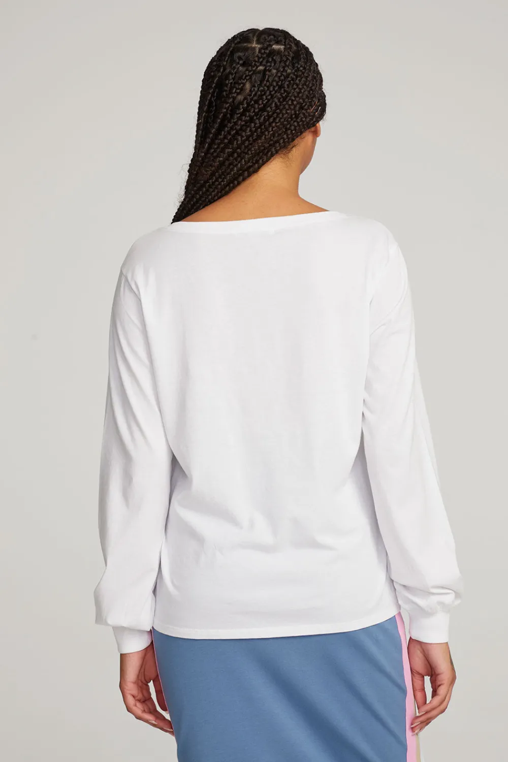 Cheap Kara White Long Sleeve Women Loungewear|Tops