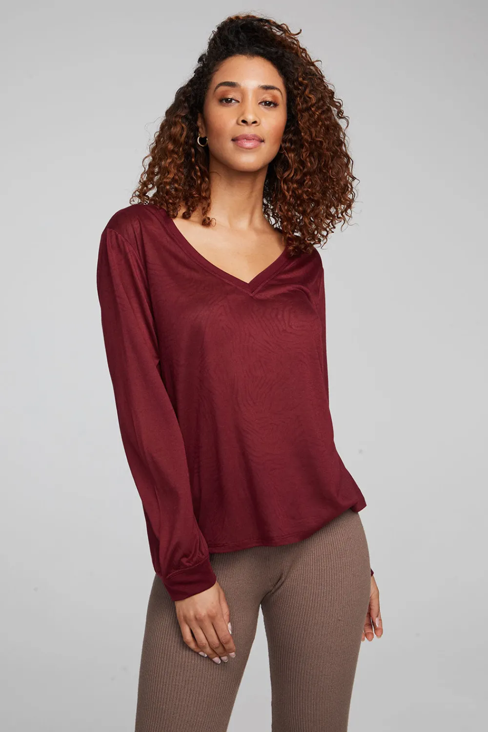 Clearance Kara Wine Red Long Sleeve Women Outerwear|Loungewear