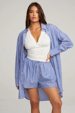 Flash Sale Kerstin Marmont Stripe Button Down Women Loungewear|Tops