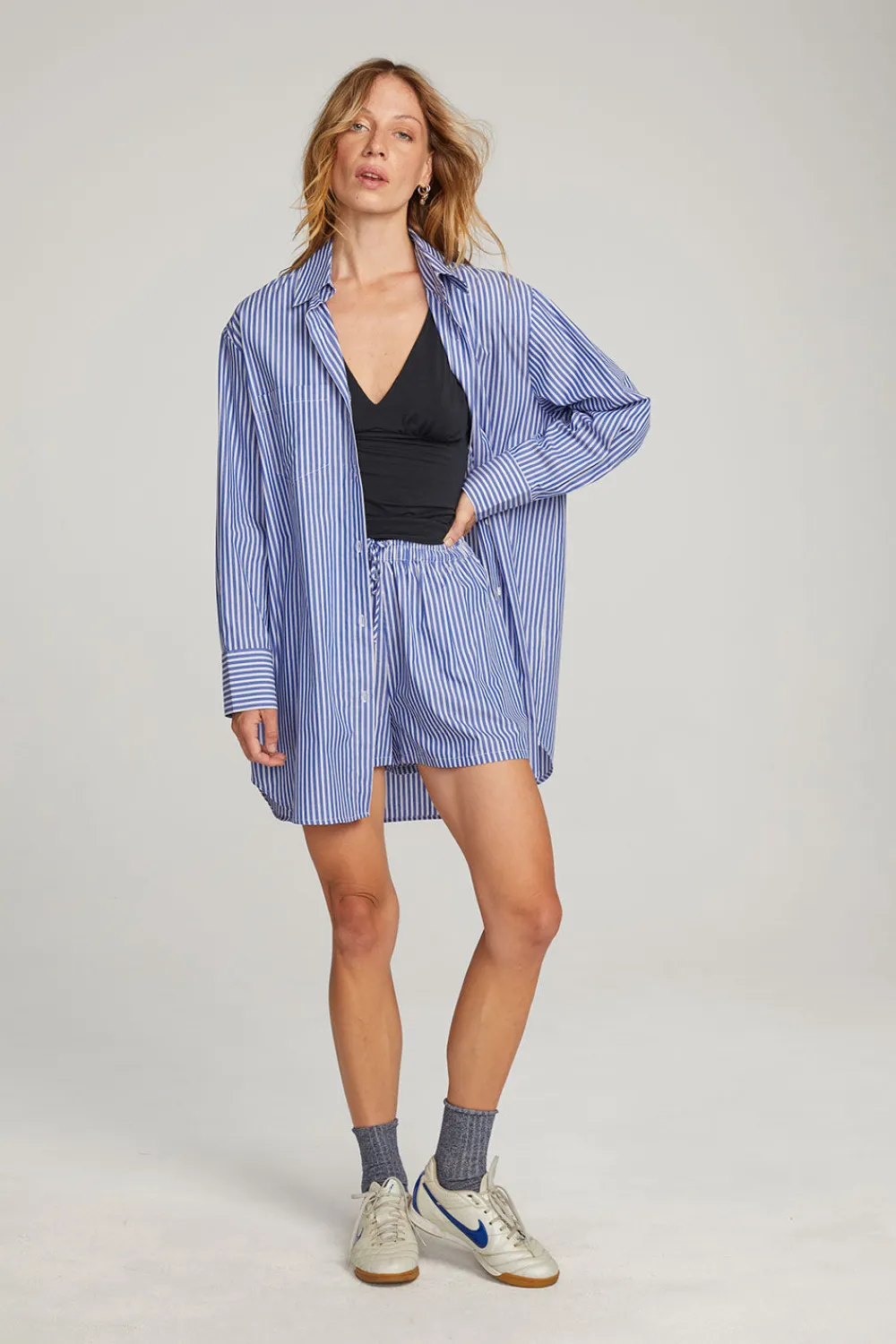 Flash Sale Kerstin Marmont Stripe Button Down Women Loungewear|Tops