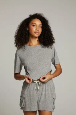 Flash Sale Kylie Streaky Grey Tee Women Loungewear|Tops
